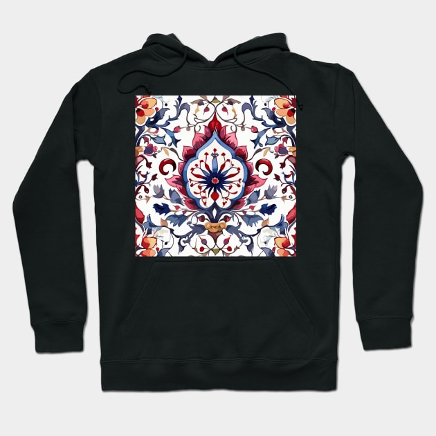 Ottoman Pattern Hoodie by Siha Arts